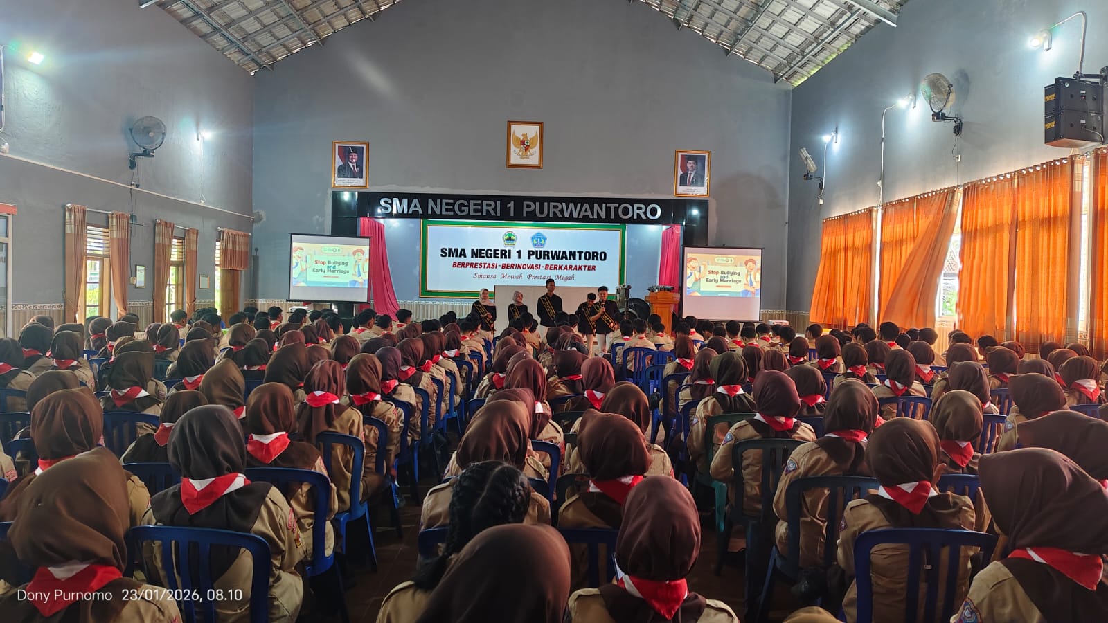 SMAN 1 Purwantoro Menggelar Sosialisasi Perundungan dan Pernikahan Dini