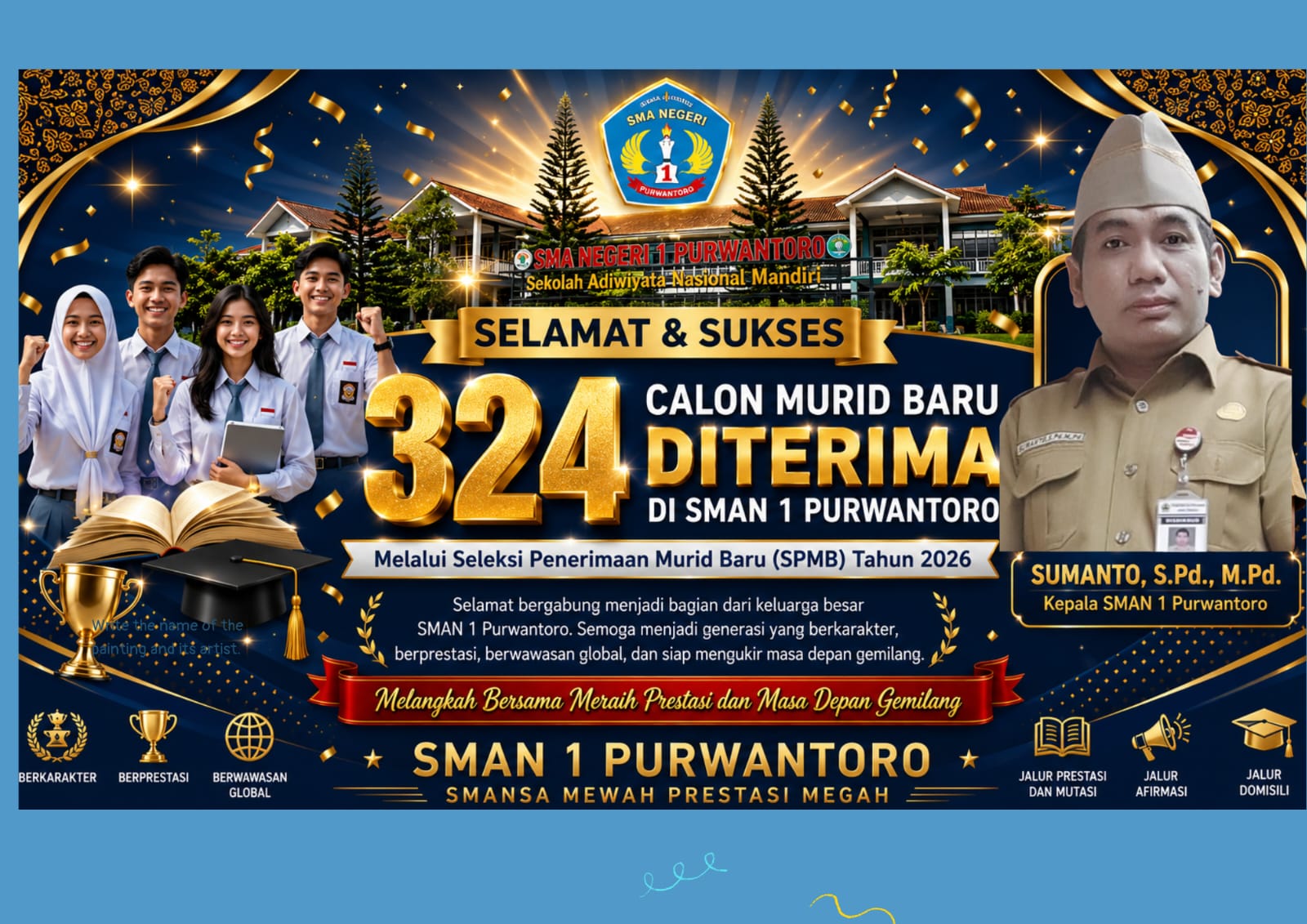 Pengumuman Hasil SPMB SMAN 1 Purwantoro Tahun 2026