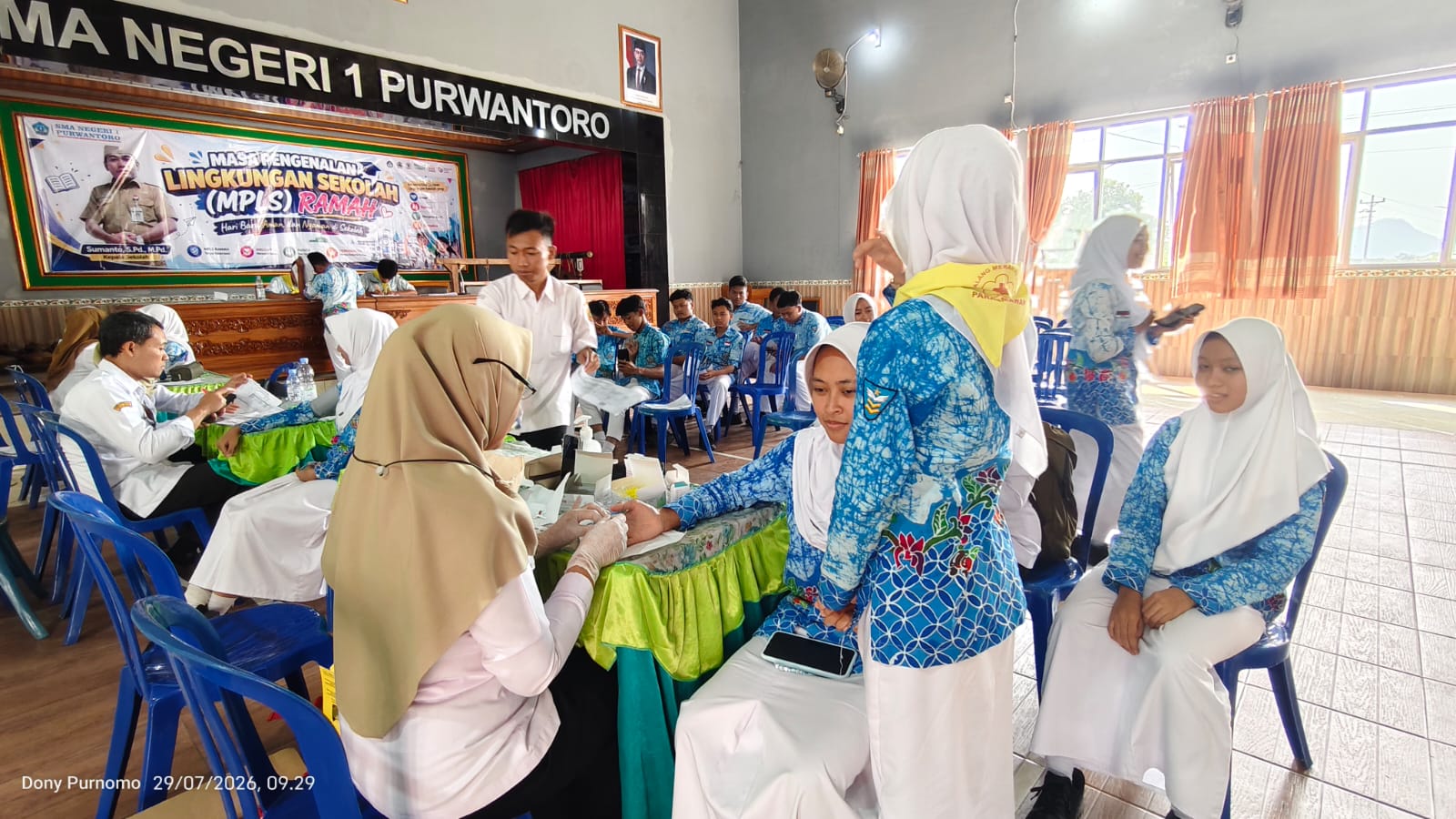 SMAN 1 Purwantoro Gandeng Puskesmas Purwantoro I Gelar Cek Kesehatan Gratis bagi Seluruh Warga Sekolah